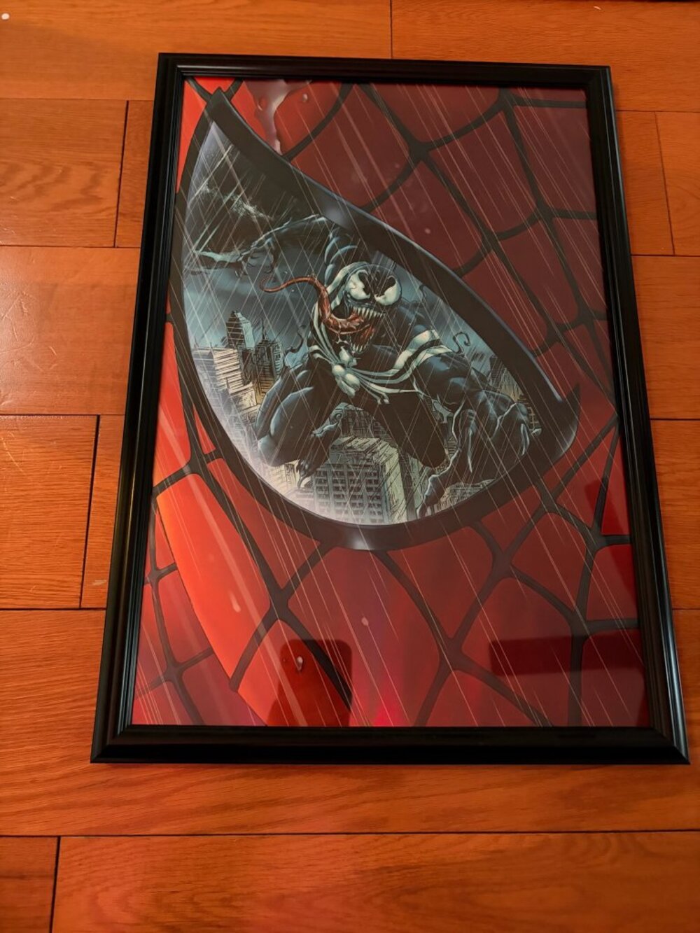 Marvel Venom Framed Art Print - Spider-Man Villain Wall Decor Black Frame